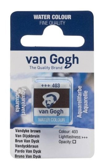 Talens Van Gogh Tablet 12 Vandyke Brown 403 Sulu Boya