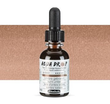 Schmincke Aqua Drop 30 ml Burnt Umber 660 Sulu Boya