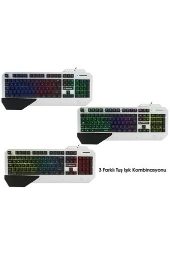 Rampage KB-R04 Türkçe Q Kablolu Siyah Yarı Mekanik Gaming Klavye