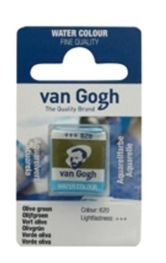 Talens Van Gogh 12 Tablet 620 Olive Green Sulu Boya