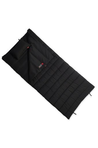 Naturecamp Ursa 350 -15 Derece Micro Polyester 2 Mevsim Kamp Tek Kişilik Yetişkin Yastıklı Uyku Tulumu Siyah