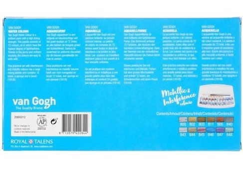 Van Gogh Tüp 10 ml 12'li Specıal Colours Plastik Sulu Boya