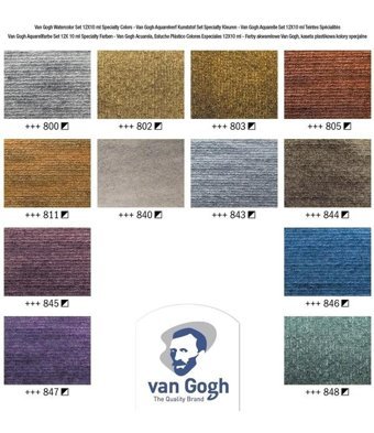 Van Gogh Tüp 10 ml 12'li Specıal Colours Plastik Sulu Boya