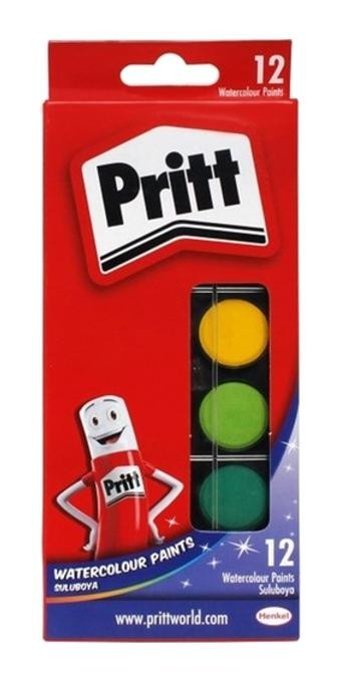 Pritt Küçük Boy 12 Renk Sulu Boya