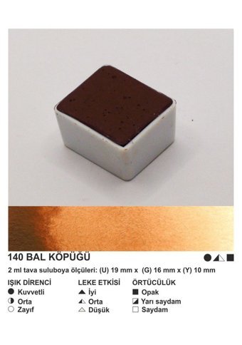 Şemse El Yapımı Sanatsal 12 Tava Bal Köpüğü Taş Sulu Boya