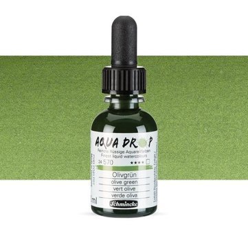 Schmincke Aqua Drop 30 ml Olive Green 570 Sulu Boya