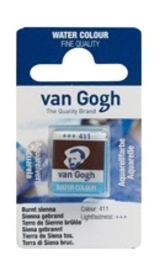 Talens Van Gogh 12 Tablet 411 Burnt Sienna Sulu Boya