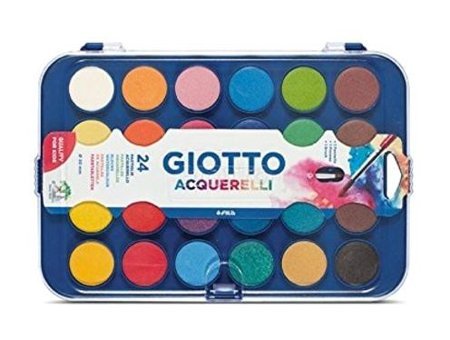 Giotto Acquerelli 24 Renk 30 mm Sulu Boya