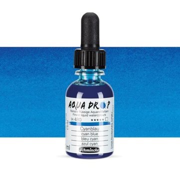 Schmincke Aqua Drop 30 ml Cyan Blue 480 Sulu Boya
