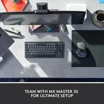 Logitech MX Mechanical Mini İngilizce Q Kablosuz Siyah Mekanik Klavye