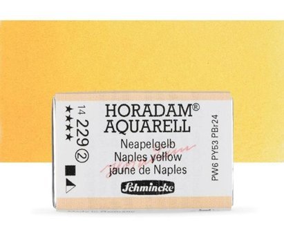 Schmincke Horadam Aquarell Tam Tablet Naples Yellow 229 Sulu Boya