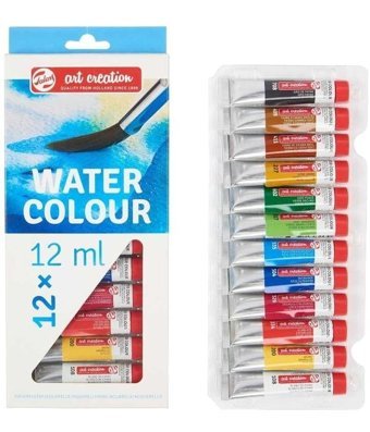 Talens Artcreation Water Colour 12 Renk Tüp Sulu Boya