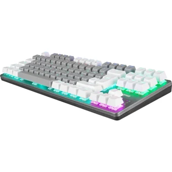Rampage Snug K14 Türkçe Q RGB Kablolu Beyaz Mekanik Gaming Klavye