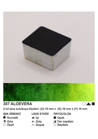 Şemse El Yapımı Sanatsal 12 Tava Aloevera Sulu Boya