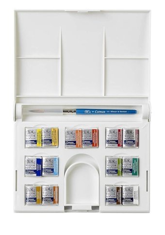 Winsor & Newton Cotman 14 Renk Tablet Sulu Boya