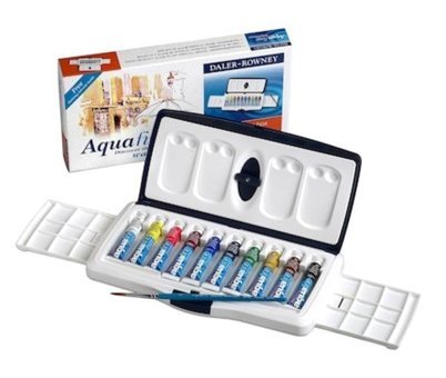 Daler Rowney Aquafine Tüp 10 Renk x 8 ml Sulu Boya