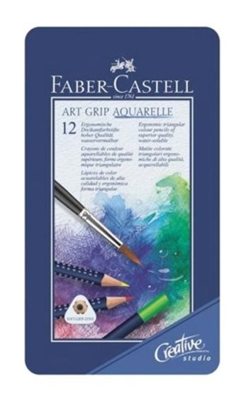 FaberCastell Creative Studio Art Grip Kuru Boya 12 Renk Sulu Boya