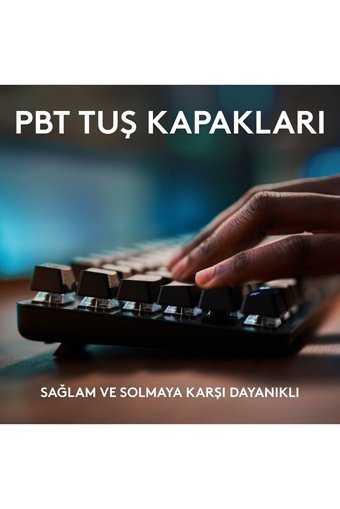 Logıtech G413 Türkçe Q RGB Kablolu Siyah Mekanik Gaming Klavye