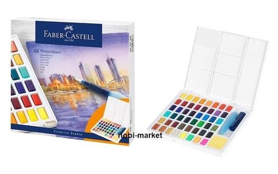 FaberCastell Creative Watercolor Tablet 48 Renk Sulu Boya