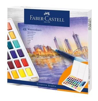 FaberCastell Creative Watercolor Tablet 48 Renk Sulu Boya