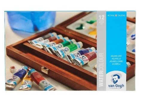 Talens Van Gogh Tüp 12 Renk x 10 ml Ahşap Kutulu Sulu Boya