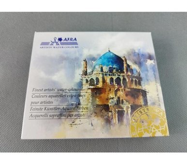 Afra Artists Water Colour Tablet 18'li Yarım Tablet Sulu Boya