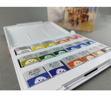 Afra Artists Water Colour Tablet 18'li Yarım Tablet Sulu Boya