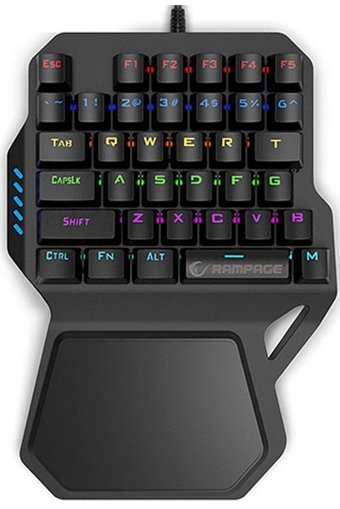 Rampage KB-R77 Türkçe Q RGB Blue Switch Kablolu Siyah Mekanik Gaming Klavye