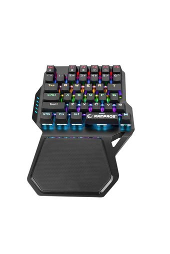 Rampage KB-R77 Türkçe Q RGB Blue Switch Kablolu Siyah Mekanik Gaming Klavye