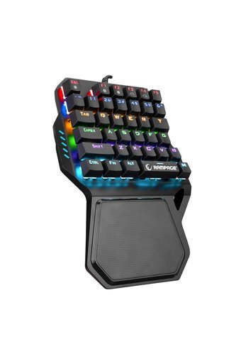 Rampage KB-R77 Türkçe Q RGB Blue Switch Kablolu Siyah Mekanik Gaming Klavye