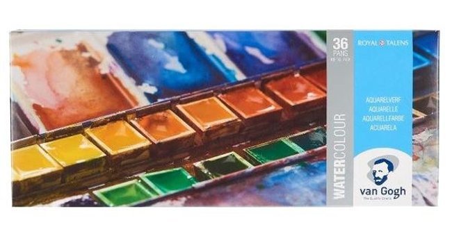Talens Van Gogh Tablet Metal Kutu 36 Renk Sulu Boya