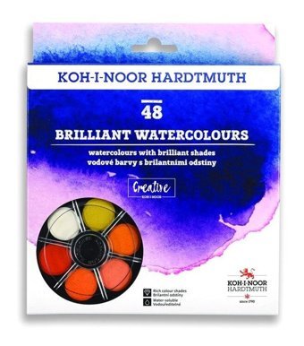 KohiNoor Brilliant 8 Katlı 48 Renk Sulu Boya