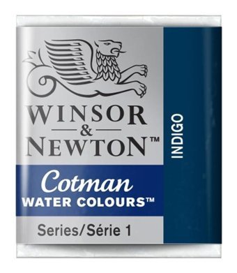 Winsor & Newton Cotman Yarım Tablet İndigo 322 Sulu Boya