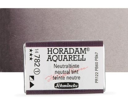 Schmincke Horadam Aquarell Tam Tablet Neutral Tint 782 Sulu Boya