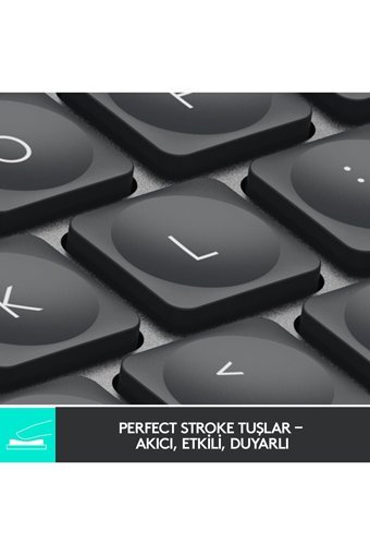 Logıtech MX Keys Mini Türkçe Q Kablosuz Siyah Numerik Klavye