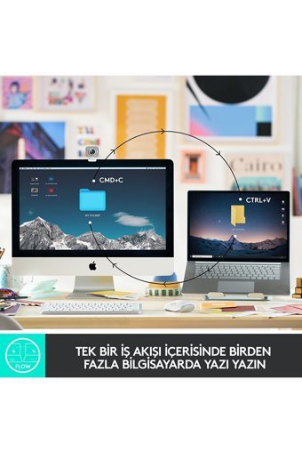 Logıtech MX Keys Mini Türkçe Q Kablosuz Siyah Numerik Klavye