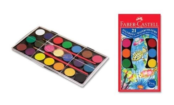 FaberCastell 21 Renk Sulu Boya