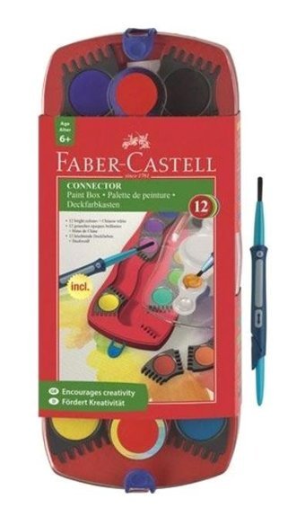 FaberCastell 12 Renk Büyük Boy Tabletler Sulu Boya
