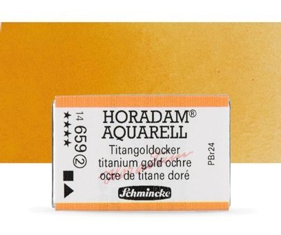Schmincke Horadam Aquarell Tam Tablet Titanium Gold Och Sulu Boya