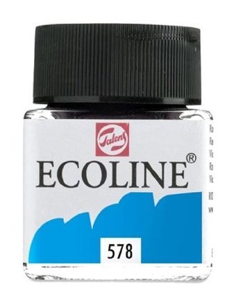Talens Ecoline 578 Sky Blue Cyan Sulu Boya