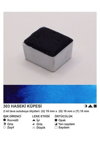 Şemse El Yapımı Sanatsal 12 Tava Haseki Küpesi Sulu Boya