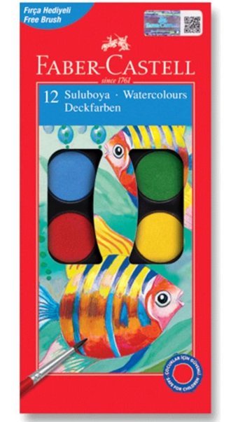 FaberCastel 12'li Küçük Sulu Boya