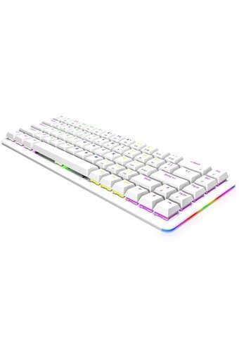 Rampage Low Profile Türkçe Q Kablolu Beyaz Mekanik Gaming Klavye