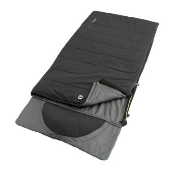 Outwell Contour Black Sol F. -13 Derece Polyester 3 Mevsim Kamp Tek Kişilik Yetişkin Uyku Tulumu Siyah