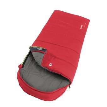 Outwell Campion Junior -10 Derece Polyester 2 Mevsim Kamp Tek Kişilik Çocuk Uyku Tulumu Kırmızı