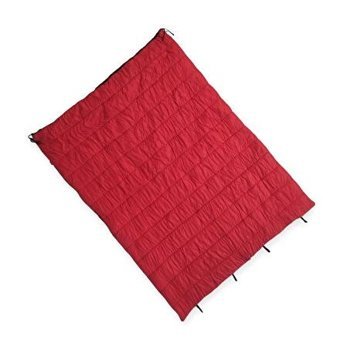 Naturecamp Elika 200 -5 Derece Polyester - 20D Naylon 2 Mevsim Kamp Çift Kişilik Yetişkin Uyku Tulumu Kırmızı
