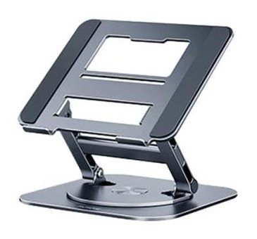 Coofbe Hareketli Katlanabilir Ayarlanabilir Taşınabilir Ayaklı Laptop Standı Koyu Gri