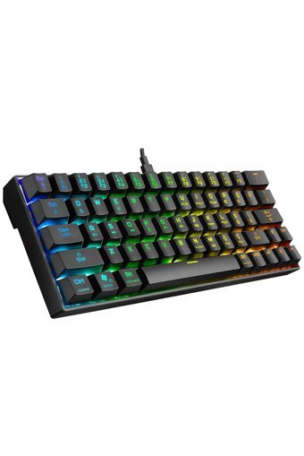 Rampage KB-RX63 Türkçe Q RGB Kablolu Siyah Mekanik Gaming Klavye