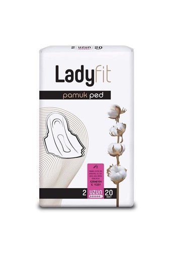 Lady Fit Pamuk Organik Antialerjik Orta Uzun 20'li Hijyenik Ped 1 Adet