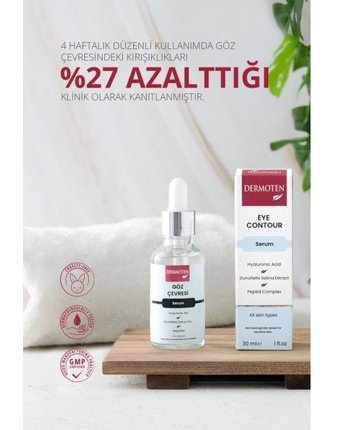 Dermoten Aydınlatıcı Kırışıklık Karşıtı Göz Altı Torba Karşıtı Gece Gündüz Serumu 30 ml